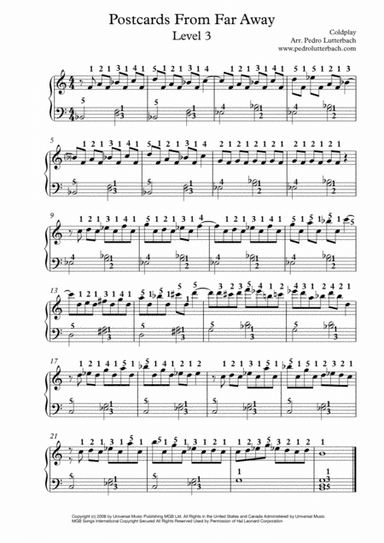 Postcards From Far Away (arr. Pedro Lutterbach)