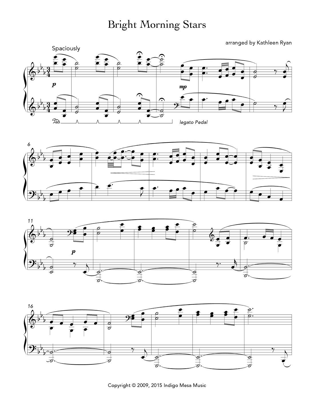 Bright Morning Stars (arr. Kathleen Ryan)