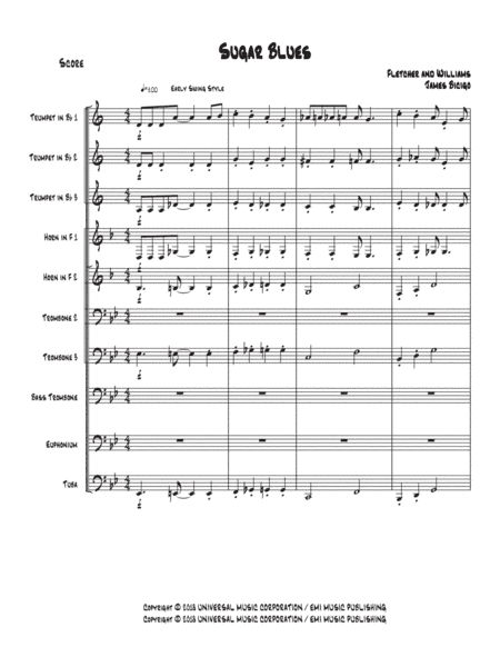 Sugar Blues (arr. James Bicigo)