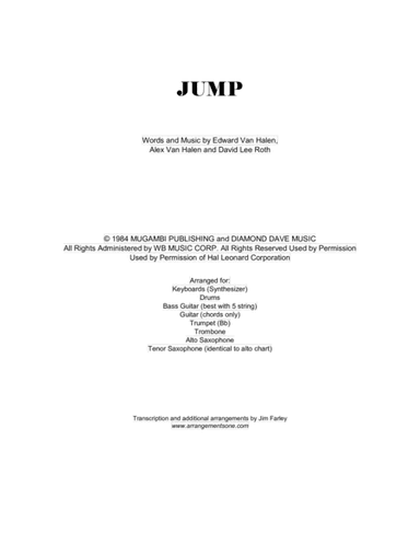 Jump (arr. Jim Farley)