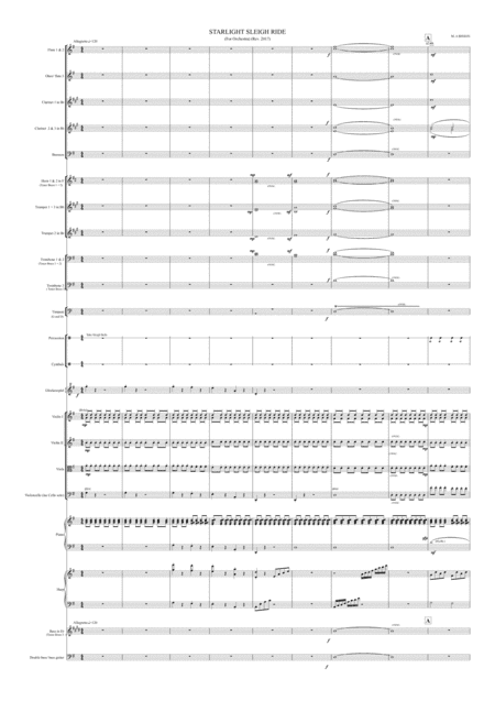 Starlight Sleigh Ride for small orchestra