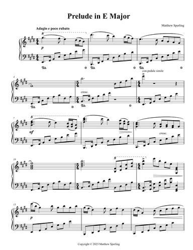 Prelude in E Major