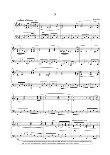 Andante, affettuoso, (Piano Collection fuer Entertainer)