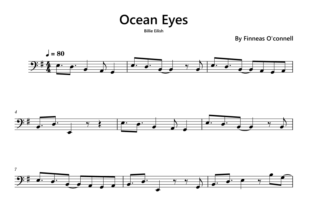 Ocean Eyes (arr. Funtom)