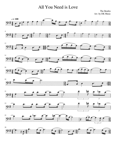 All You Need Is Love (arr. DK Music)