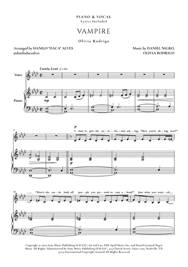 Vampire (arr. Danilo "Daca" Alves)
