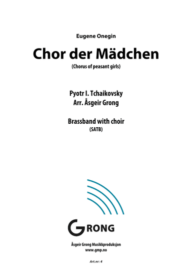 Chor der Mädchen (Chorus of peasant girls) (arr. Åsgeir Grong)