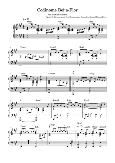 Codinome Beija-flor (arr. Daniel Silveira)