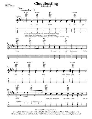 Cloudbusting (arr. Michael Butzen)