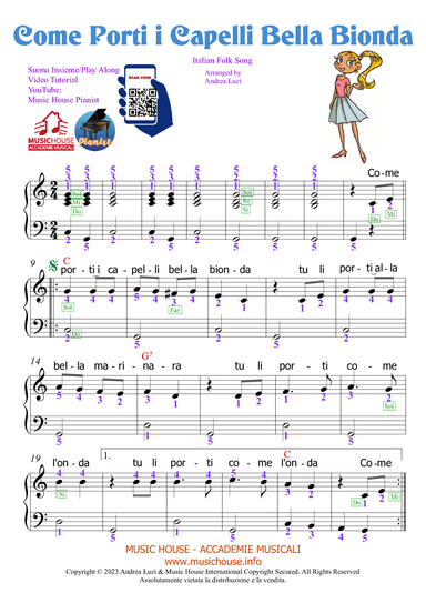Come Porti i Capelli Bella Bionda (arr. Andrea Luzi)