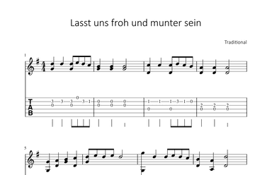 Lasst uns froh und munter sein (arr. Bettina Schipp)