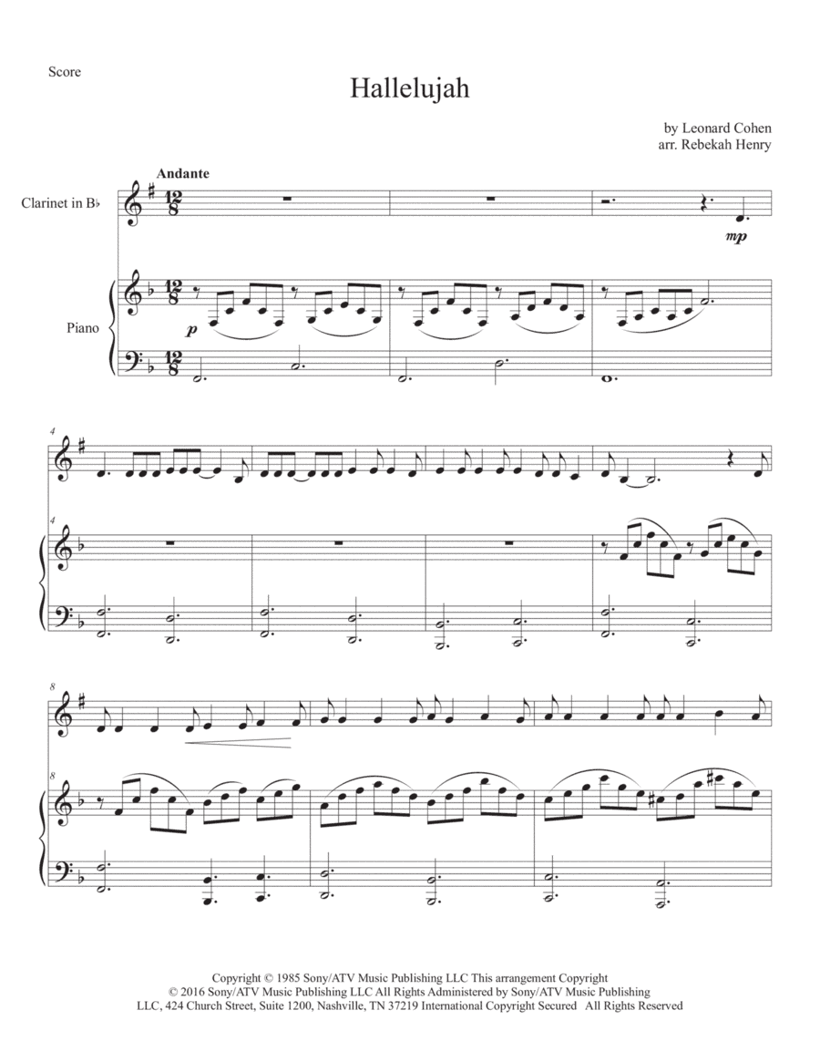 Hallelujah (arr. Rebekah Henry)
