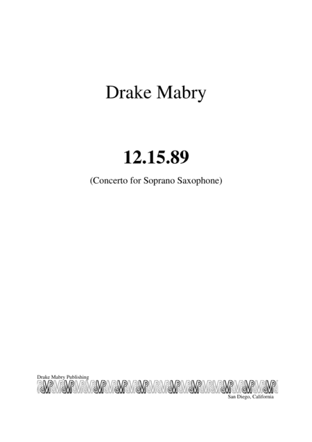 12.15.89 (Concerto for soprano saxophone) - parts