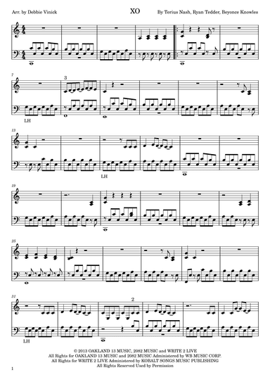 Xo (arr. Debbie Vinick)