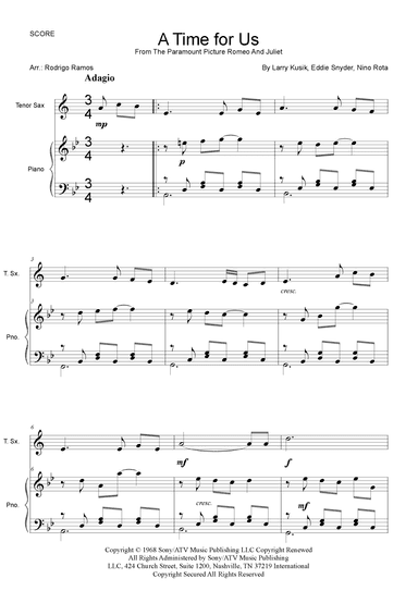 A Time For Us (love Theme) (arr. Rodrigo Ramos)