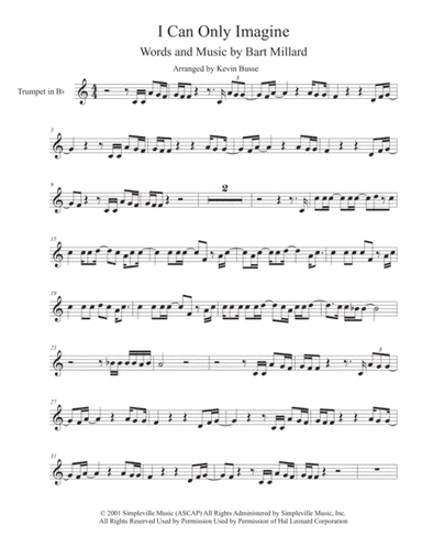 I Can Only Imagine (arr. Kevin Busse)