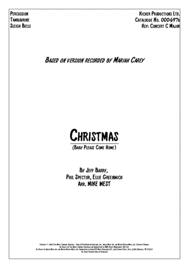 Christmas (baby Please Come Home) (arr. Mike West)