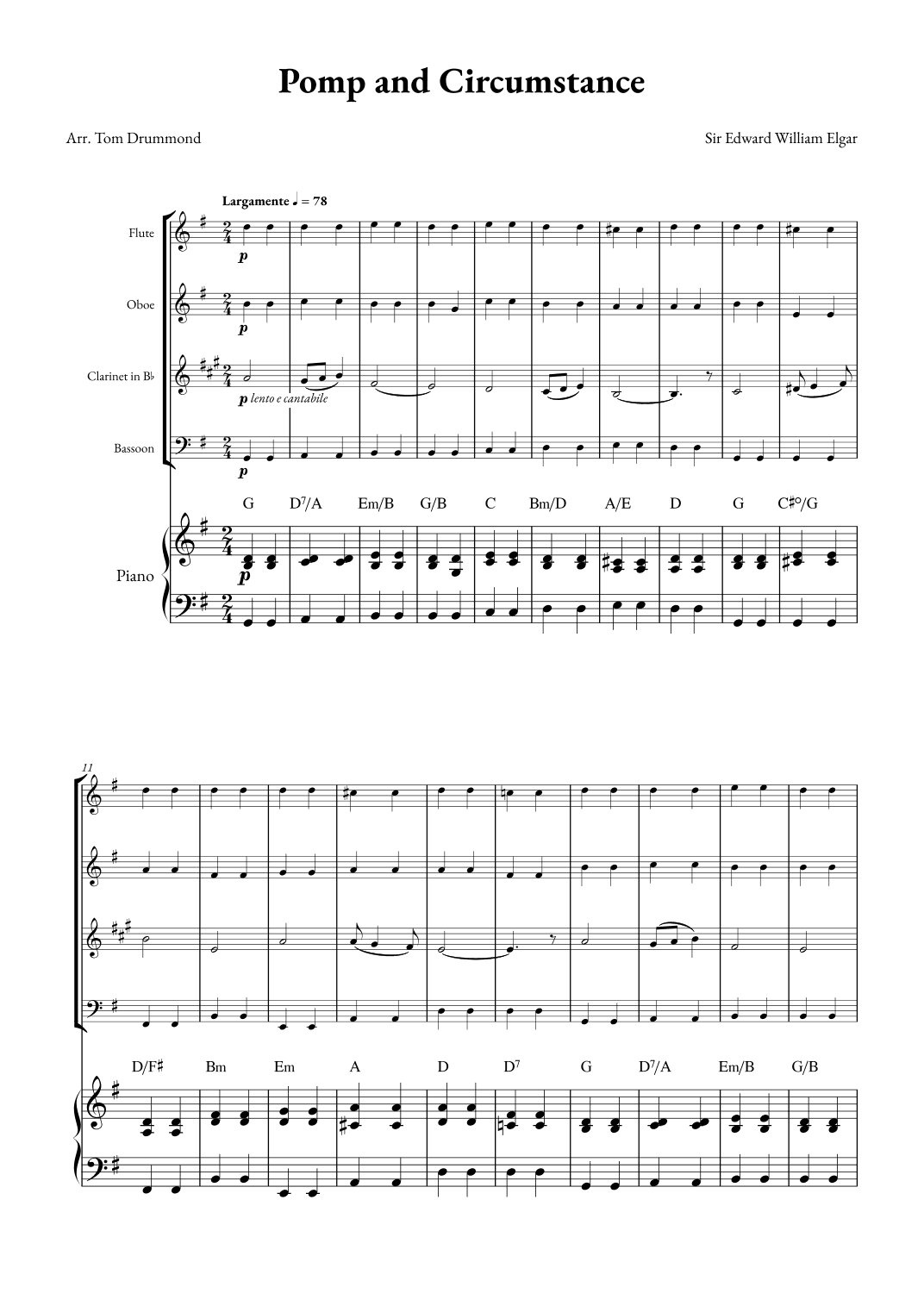 Pomp and Circumstance (arr. Tom Drummond)