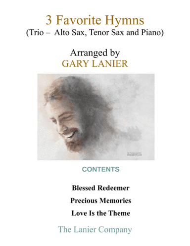 3 FAVORITE HYMNS (Trio - Alto Sax, Tenor Sax & Piano with Score/Parts) (arr. Gary Lanier)