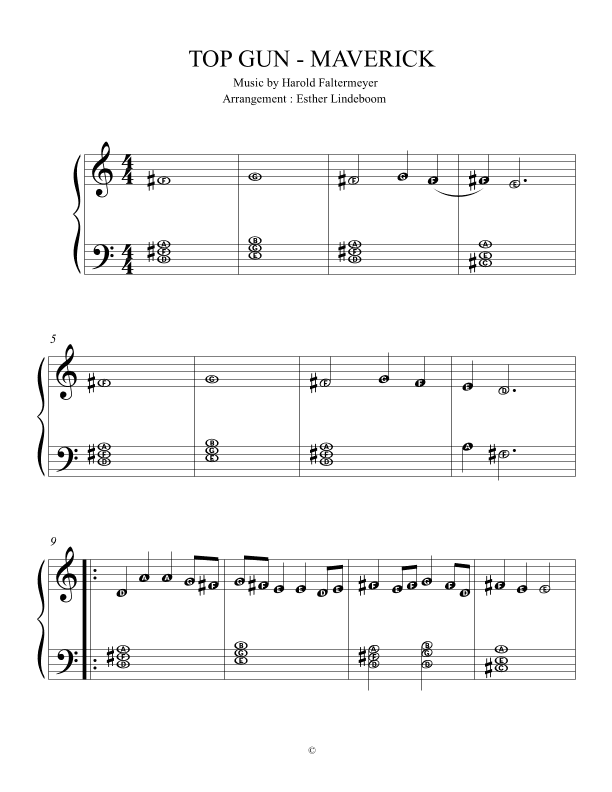 Top Gun: Maverick (main Theme) (arr. Esther Lindeboom)