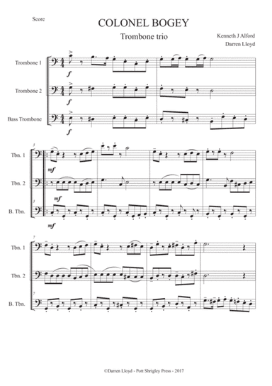 Colonel Bogey - Trombone trio (arr. Darren Lloyd)