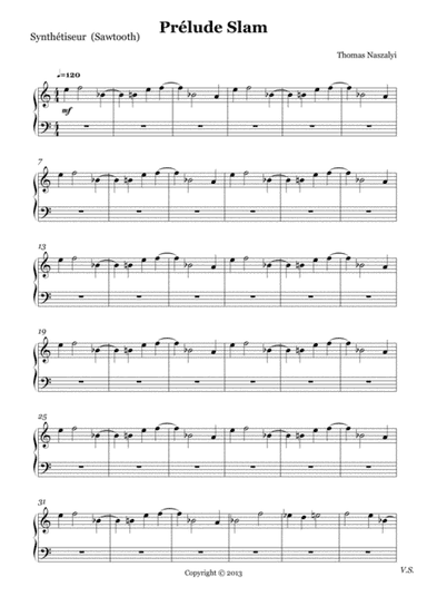Prélude Slam/Synthesizer 2 PART