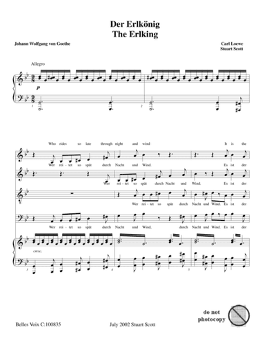 Der Erlkönig (arr. Stuart Scott)