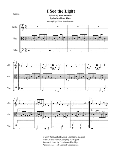 I See The Light (arr. Erica Ransbottom)