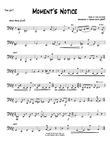 Moment S Notice (arr. Gerhard Guter)