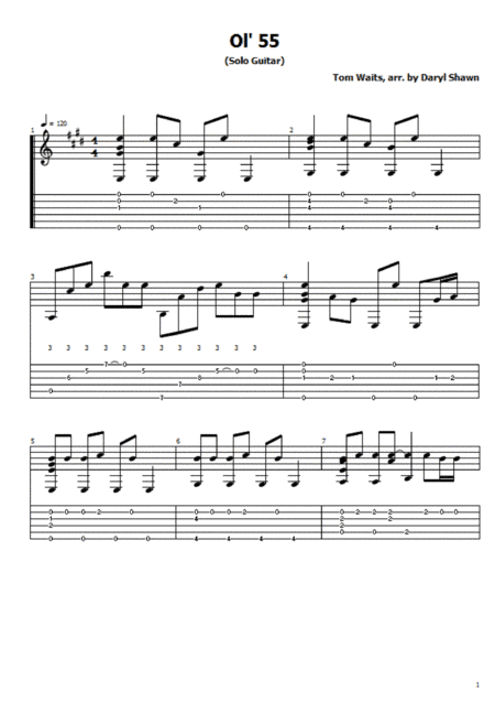 Ol' 55 (arr. Daryl Shawn)