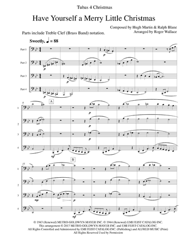 Have Yourself A Merry Little Christmas  from MEET ME IN ST. LOUIS (arr. Roger Wallace)