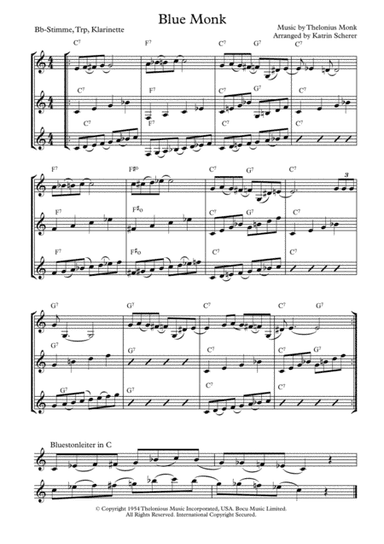 Blue Monk (arr. Katrin Scherer)