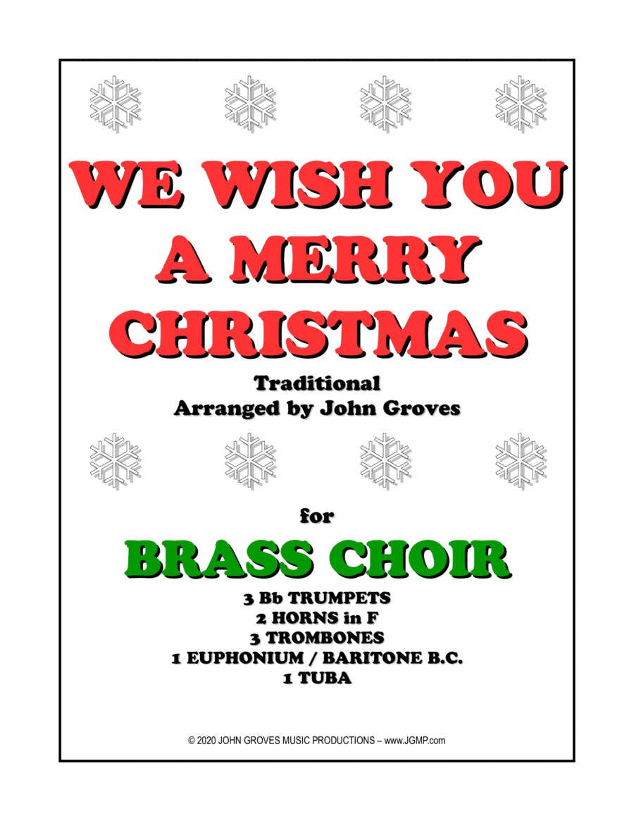 We Wish You A Merry Christmas - Brass Choir (Ensemble) (arr. John Groves)