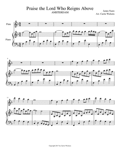 Praise the Lord Who Reigns Above (arr. Carrie Wickens)