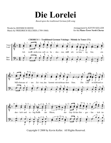Die Lorelei (arr. Kevin Keller)