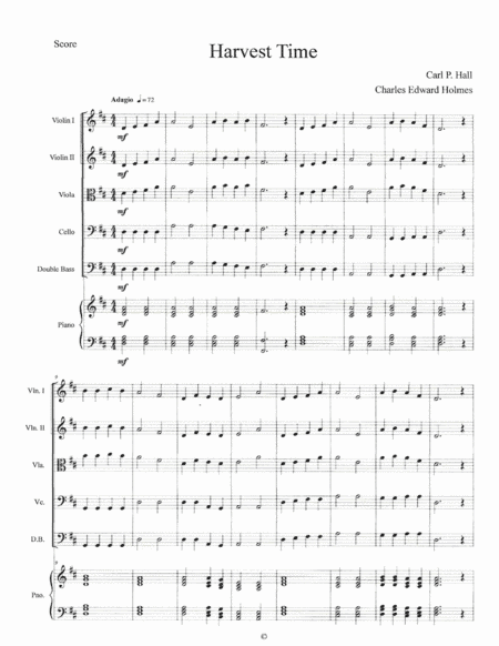 Harvest Time--String Orchestra Set (arr. Charles Edward Holmes)