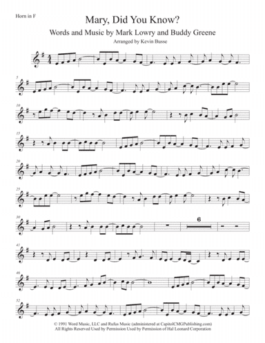 Mary, Did You Know? (arr. Kevin Busse)