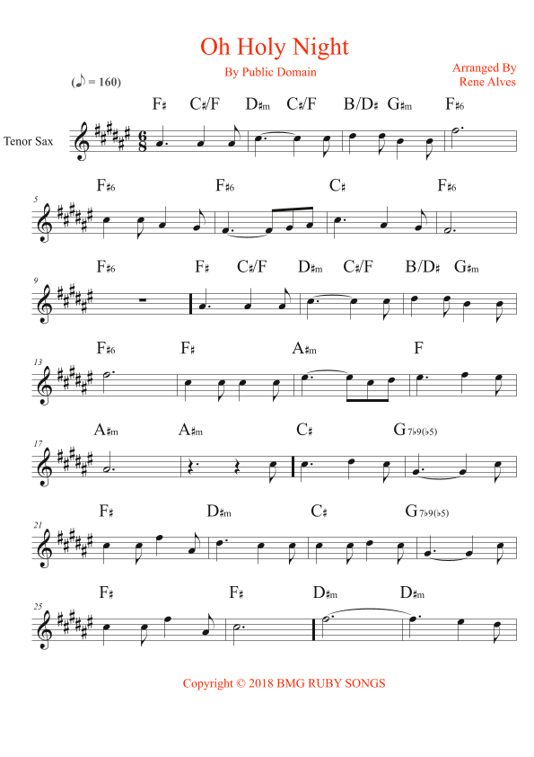 oh holy night (arr. Rene Alves)