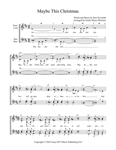 Maybe This Christmas (arr. Emily Maree Moriarty)