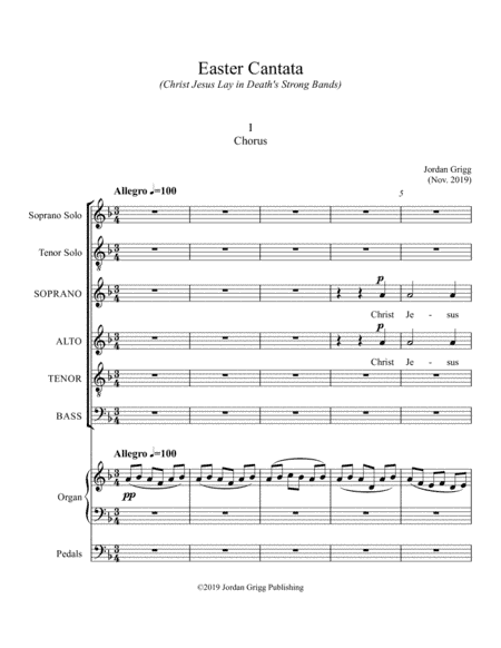 Easter Cantata (Christ Jesus Lay in Death's Strong Bands)