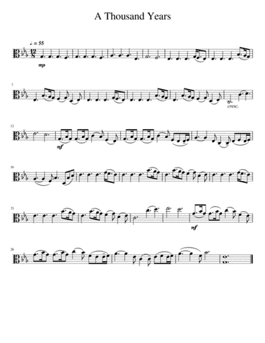 A Thousand Years (arr. DK Music)