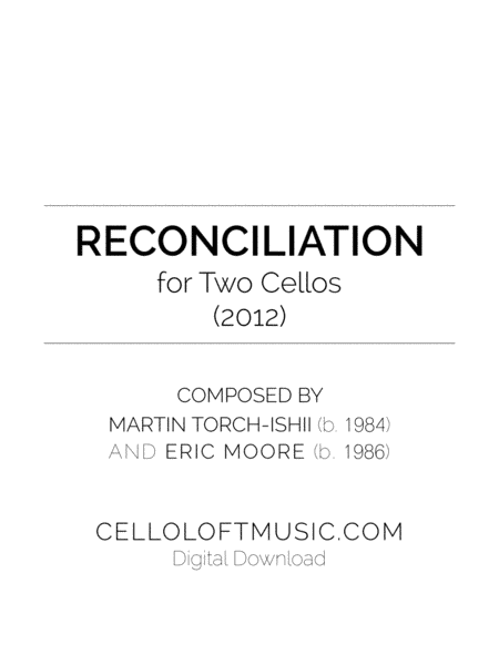 Reconciliation for Two Cellos