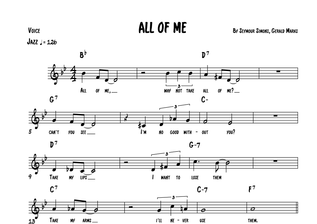 All Of Me (arr. Leo Silva)