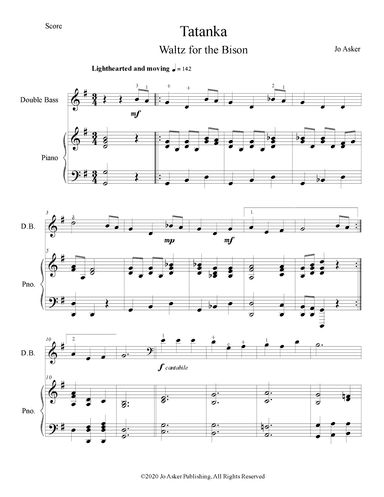 Tatanka (Waltz For the Bison) - with piano accompinament