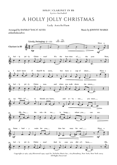 A Holly Jolly Christmas (arr. Danilo “Daca” Alves)