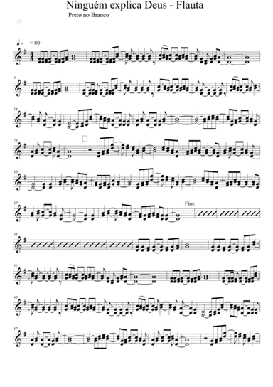 Nobody Explains God Solo Flute 1st & 2nd Voice (arr. Daniel Carmo)