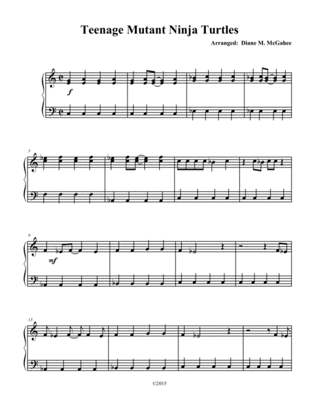 Teenage Mutant Ninja Turtles II (arr. Diane M. McGahee)