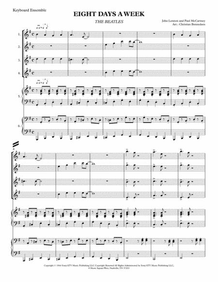 Eight Days A Week (arr. Christian Bennedsen)