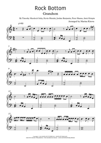 Rock Bottom (arr. Marina Kirova)