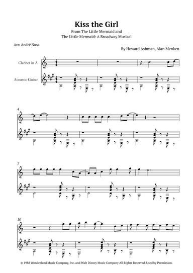 Kiss The Girl (arr. André Nusa)